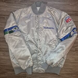 Seattle Seahawks Authentic Satin Starter Bomber Jacket